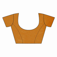 Beautiful Cream Linen Printed Saree