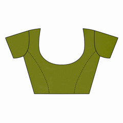 Elegant Green Linen Printed Saree