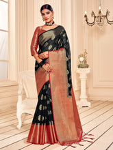 Elegant Black Banarasi Art Silk Saree