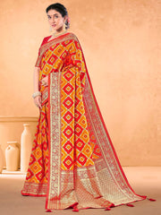 Elegant Mustard Art Silk Saree