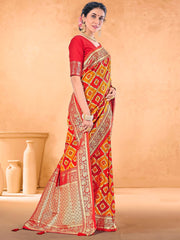 Elegant Mustard Art Silk Saree