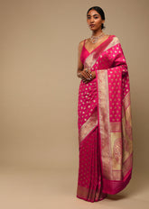 Elegant Purple Art Silk Banarasi Saree