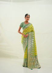 Elegant Light Green Art Silk Saree