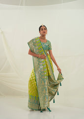 Elegant Light Green Art Silk Saree