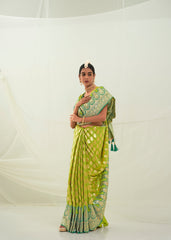 Elegant Light Green Art Silk Saree