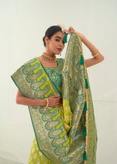 Elegant Light Green Art Silk Saree