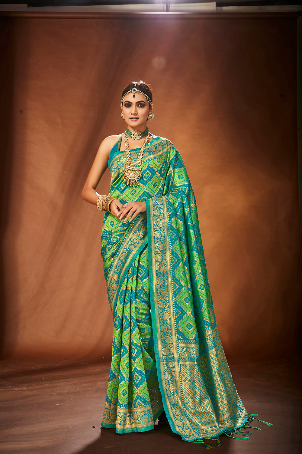 Elegant Green Art Silk Banarasi Saree