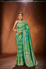 Elegant Green Art Silk Banarasi Saree
