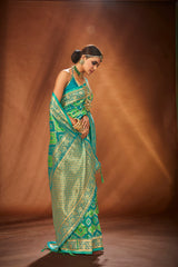 Elegant Green Art Silk Banarasi Saree