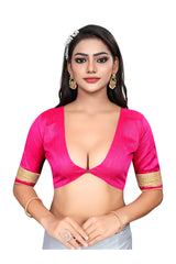 Elegant Pink Georgette Embroidery Saree