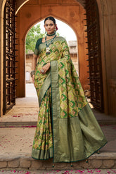 Discover the Elegance of Green Cotton-Silk Sarees