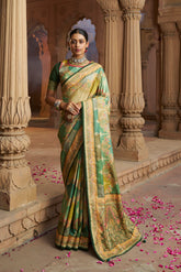 Discover the Elegance of Green Cotton-Silk Sarees