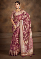 Shop Elegant Purple Brasso Saree