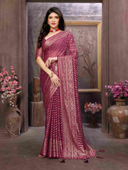 Shop Elegant Purple Brasso Saree