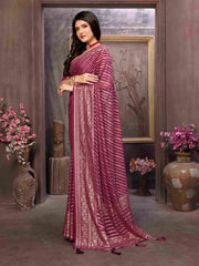 Shop Elegant Purple Brasso Saree