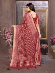 Shop Elegant Purple Brasso Saree