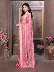 Exquisite Pink Brasso Saree