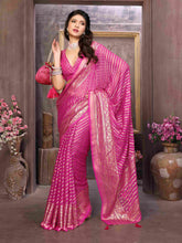 Exquisite Pink Brasso Saree