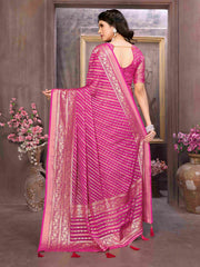 Exquisite Pink Brasso Saree