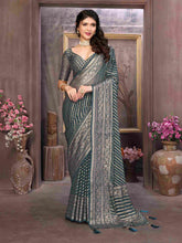 Elevate Your Style with Our Elegant Grey Brasso Saree