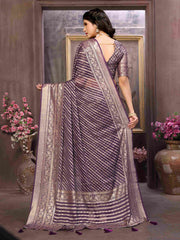 Shop Elegant Purple Brasso Saree