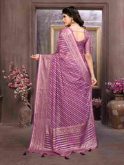 Shop Elegant Purple Brasso Saree