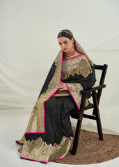 Elegant Black Art Silk Saree
