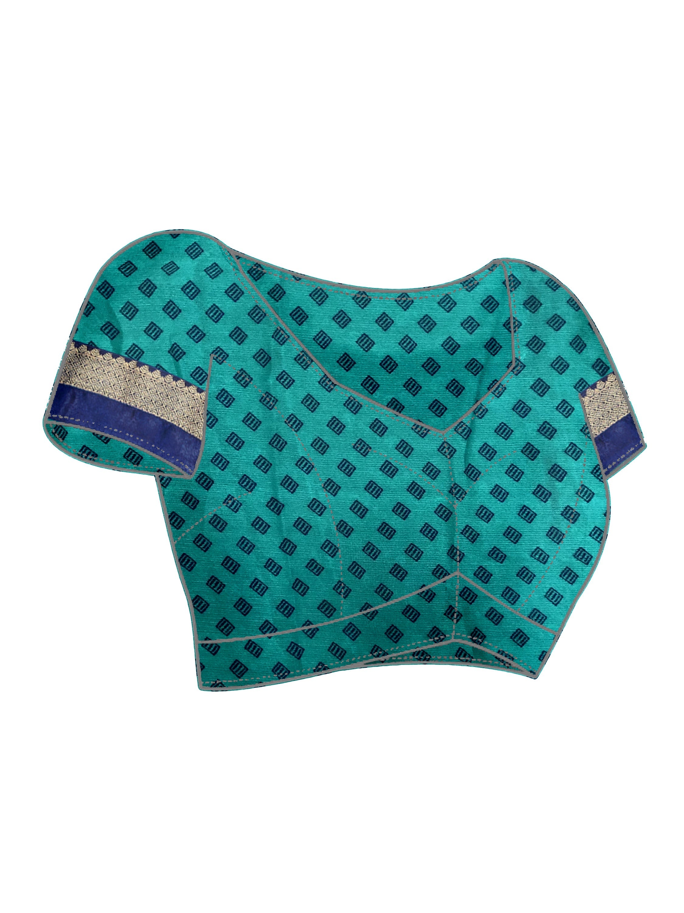 Elegant Blue Chiffon Bandhani Print Saree